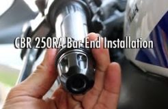 Bar Ends Install - Honda CBR 250R Motorcycle