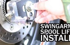 Swingarm spool & lift on Honda CBR 250R Motorcycle